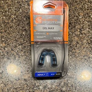 NEW Shock Doctor Gel Max Mouthguard - Black and Blue